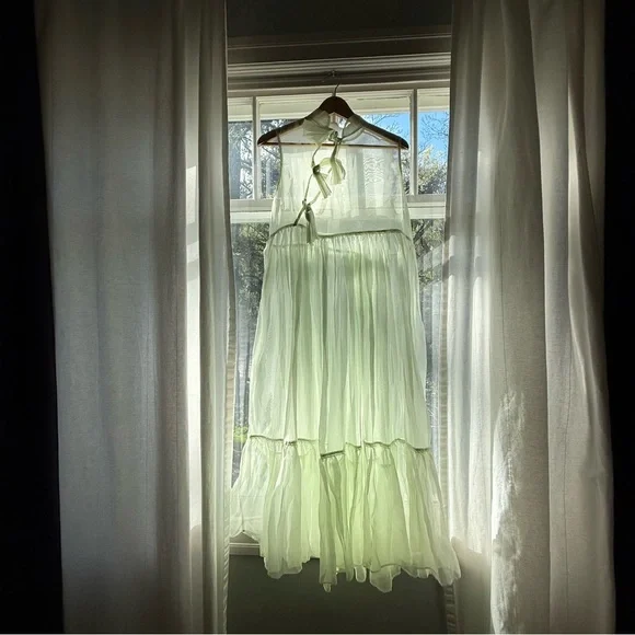 Kamperett Mae dress in mint organza - Picture 1 of 14